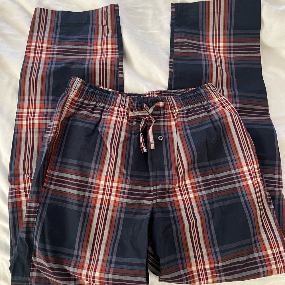 plaid stripe pj pants